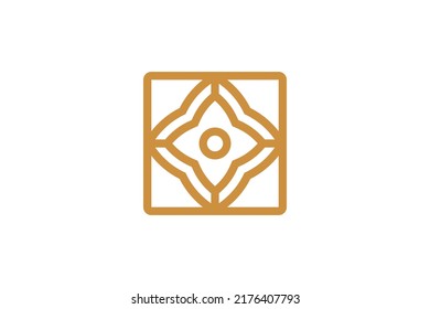 Abstract Symbol Monoline Logo Vector