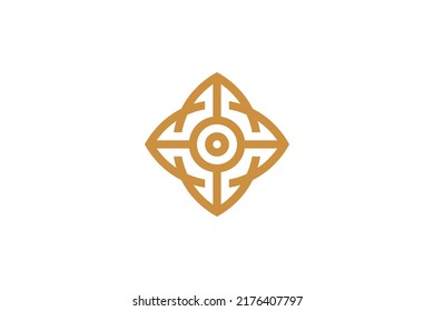 Abstraktes Symbol Monoline Logo-Vektorgrafik