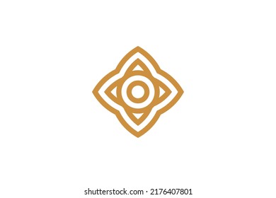Abstract Symbol Monoline Logo Vector