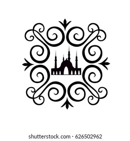 Abstract symbol of the mosque. Vector