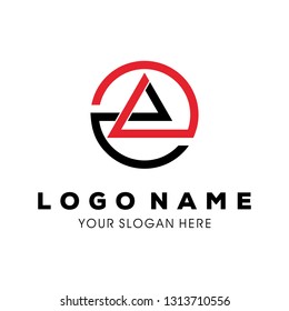 abstract symbol of mountain, template logo design