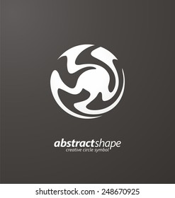 Abstract Symbol on dark background.