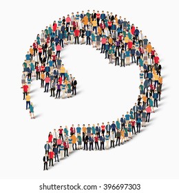 abstract  symbol people crowd