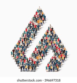 abstract  symbol people crowd