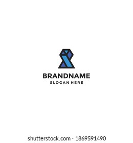 Abstract symbol in shape trophy - vector illustratio