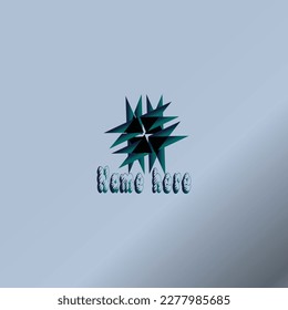 Abstract symbol star 3d logo type people intresting logo
