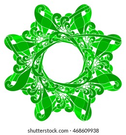 Abstract symbol tattoo mandala logo icon