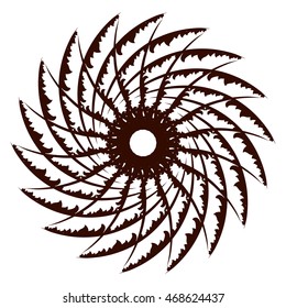 Abstract symbol tattoo mandala logo icon