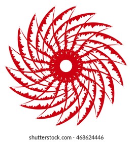 Abstract symbol tattoo mandala logo icon