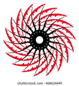 Abstract symbol tattoo mandala logo icon
