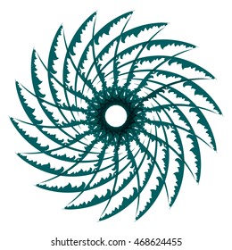 Abstract symbol tattoo mandala logo icon
