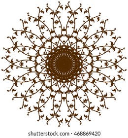 Abstract symbol tattoo mandala logo icon