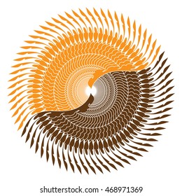 Abstract symbol tattoo mandala logo icon