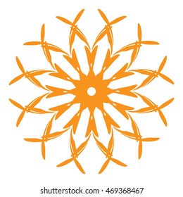 Abstract symbol tattoo mandala logo icon