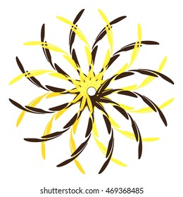 Abstract symbol tattoo mandala logo icon