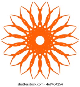 Abstract symbol tattoo mandala logo icon