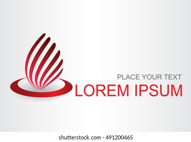 Abstract symbol. Template for logo.