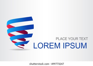 Abstract symbol. Template for logo.