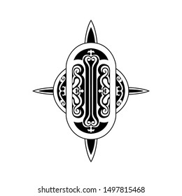 Abstract symbol tribal concept vector design
