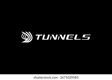 símbolo abstrato para construção de túnel logotipo design inspiração vetor. ícone de túnel geométrico criativo logotipo vetor design modelo com estilos simples, negrito e elegante