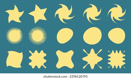 Abstraktes Symbol für die Verwendung auf der Website und für die Gestaltung.