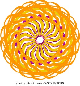 Símbolo abstracto diseño de círculo vectorial