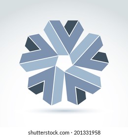 Abstraktes Symbol, Vektorgrafik-Design-Element, Symbol.
