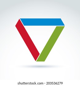 Abstract symbol, vector graphic design element, icon.