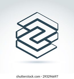 Abstraktes Symbol, Vektorgrafik-Design-Element, Symbol.
