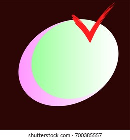 Abstract symbol, vector graphic design element, icon.