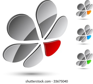 Abstract symbol. Vector illustration.