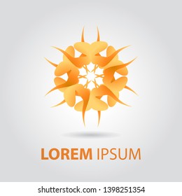 Abstract symbol vector. Abstract ornament. Abstract logo or icon template