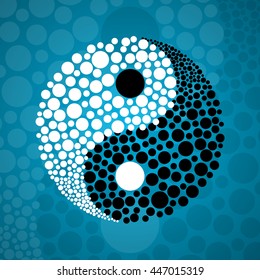 Abstract symbol Ying yang, vector illustration, eps 10
