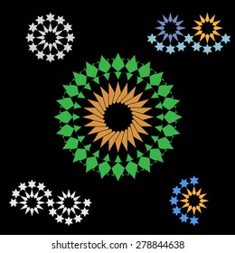 Abstract symbols for design. Vector set