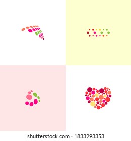 Abstract  symbols. Elements isolated on white background