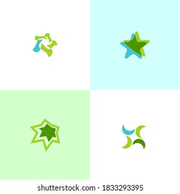 Abstract  symbols. Elements isolated on white background