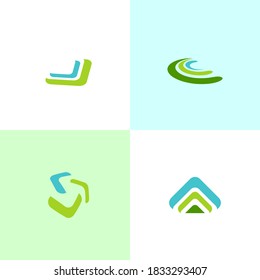 Abstract  symbols. Elements isolated on white background