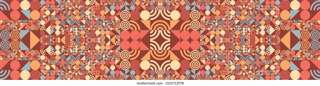 Abstract Symbols Pattern Generative Art background illustration
