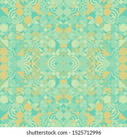 Abstract Symbols Pattern Generative Art background illustration