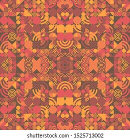 Abstract Symbols Pattern Generative Art background illustration