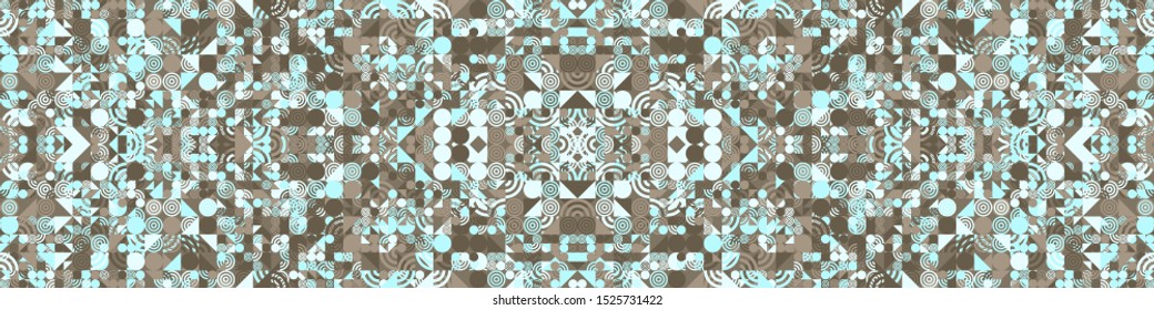 Abstract Symbols Pattern Generative Art background illustration