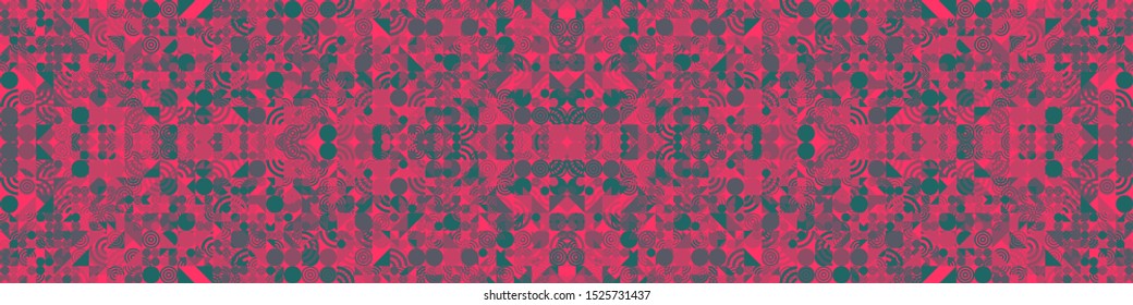 Abstract Symbols Pattern Generative Art background illustration