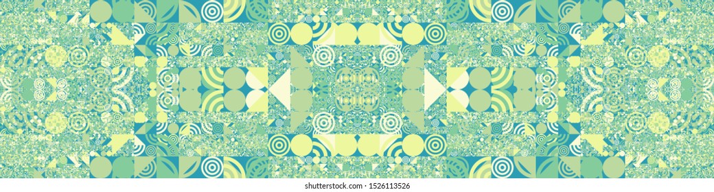 Abstract Symbols Pattern Generative Art background illustration