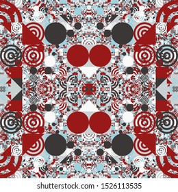 Abstract Symbols Pattern Generative Art background illustration