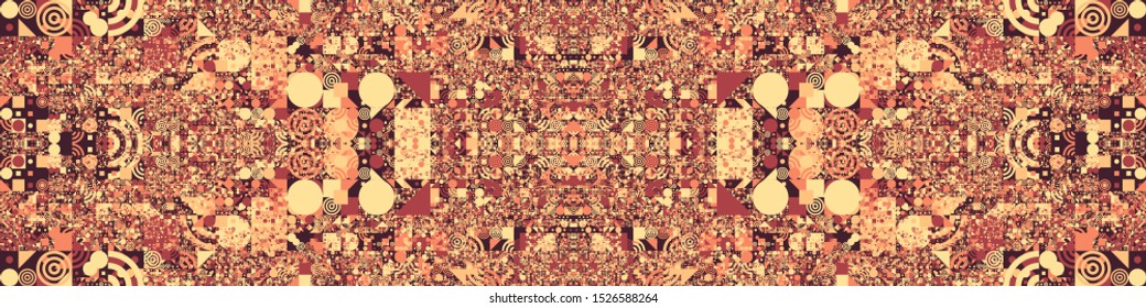 Abstract Symbols Pattern Generative Art background illustration