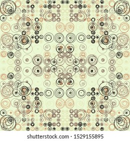 Abstract Symbols Pattern Generative Art background illustration