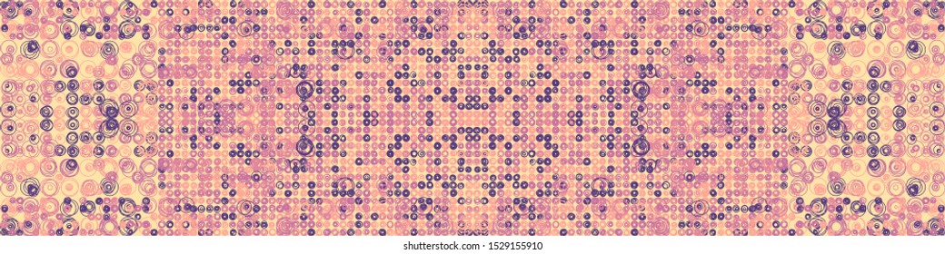 Abstract Symbols Pattern Generative Art background illustration