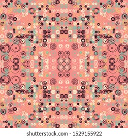 Abstract Symbols Pattern Generative Art background illustration