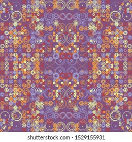 Abstract Symbols Pattern Generative Art background illustration