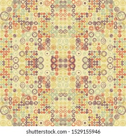 Abstract Symbols Pattern Generative Art background illustration
